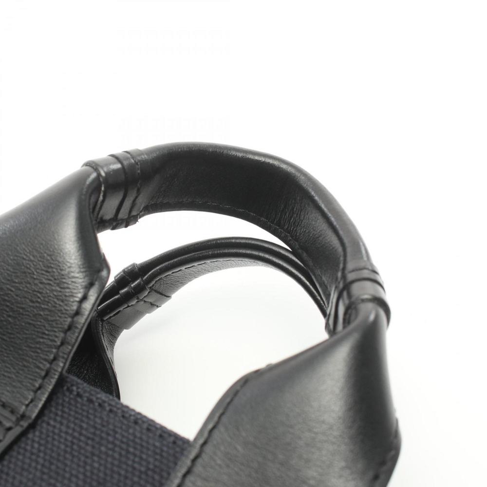Chloé Chloe WOODY Handbag Canvas Leather Women's Navy Black - Picture 7 of 9